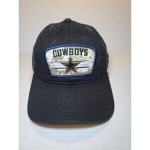 Dallas Cowboys New Era Salute To Service Black Men's‎ Mesh Snapback Hat Trucker
